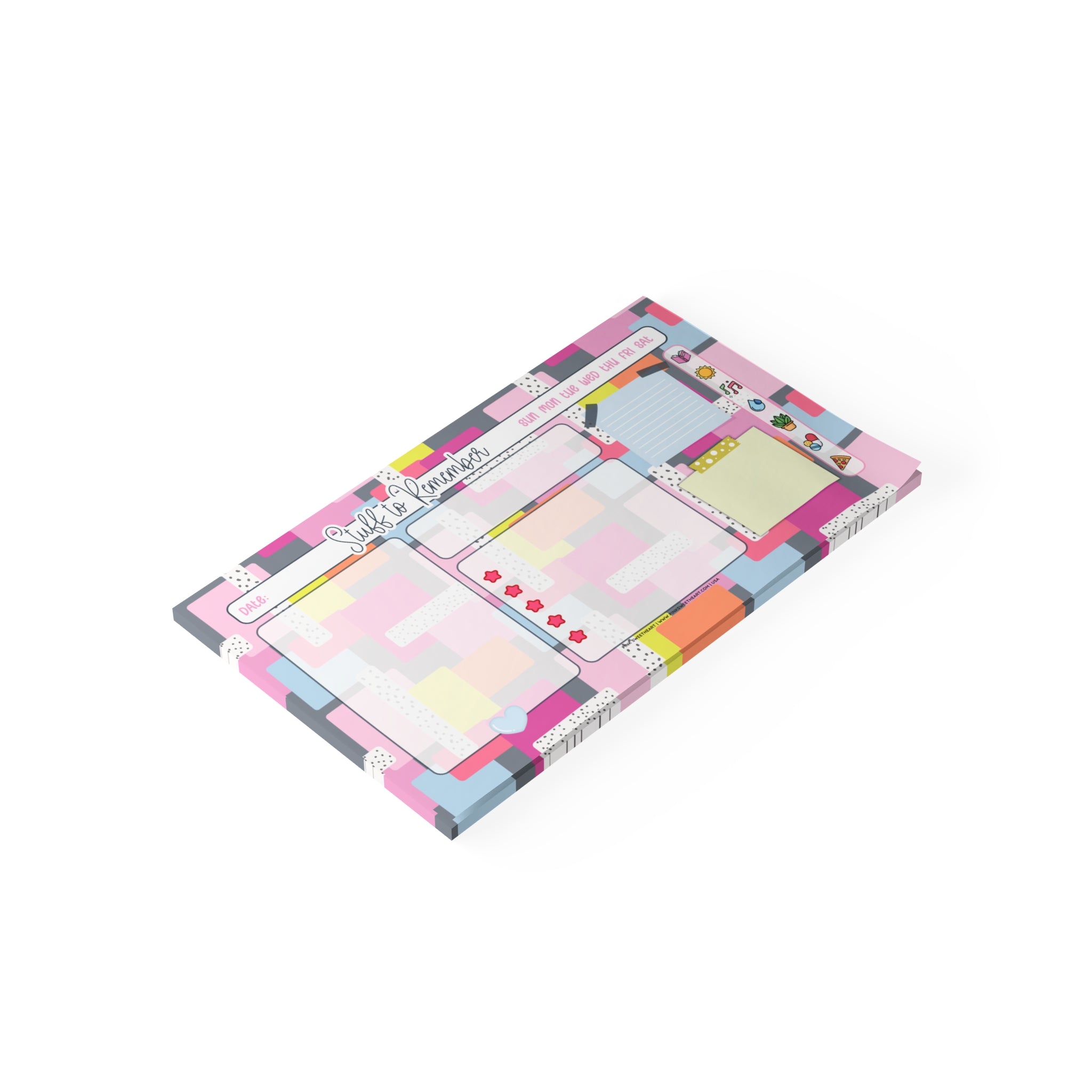 Eccentric Pattern Sticky Note Pad