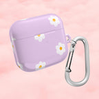 Purple Daisy Floral AirPod Case