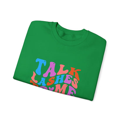 Talk Lashes to Me Unisex Heavy Blend™ Crewneck Sweatshirt