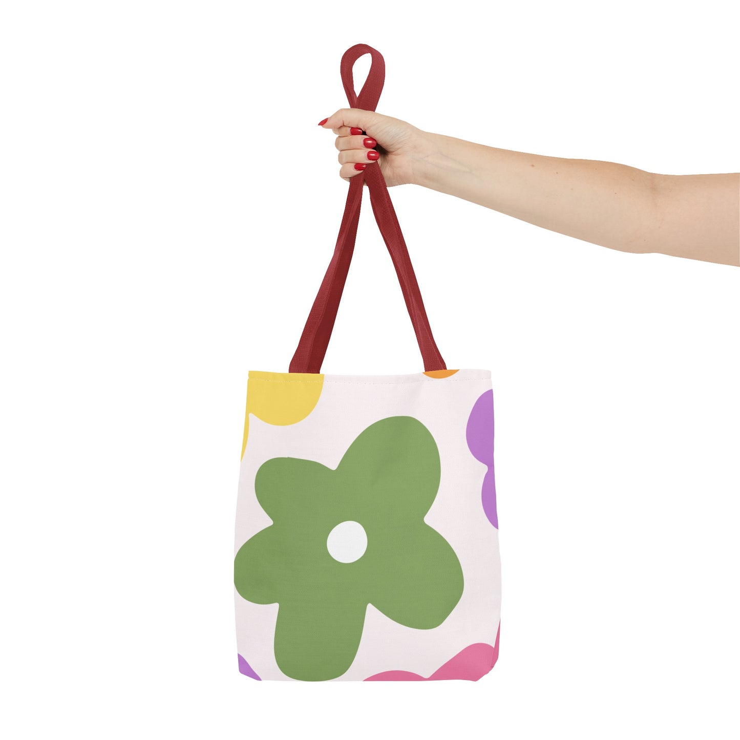 Retro Floral Tote Bag