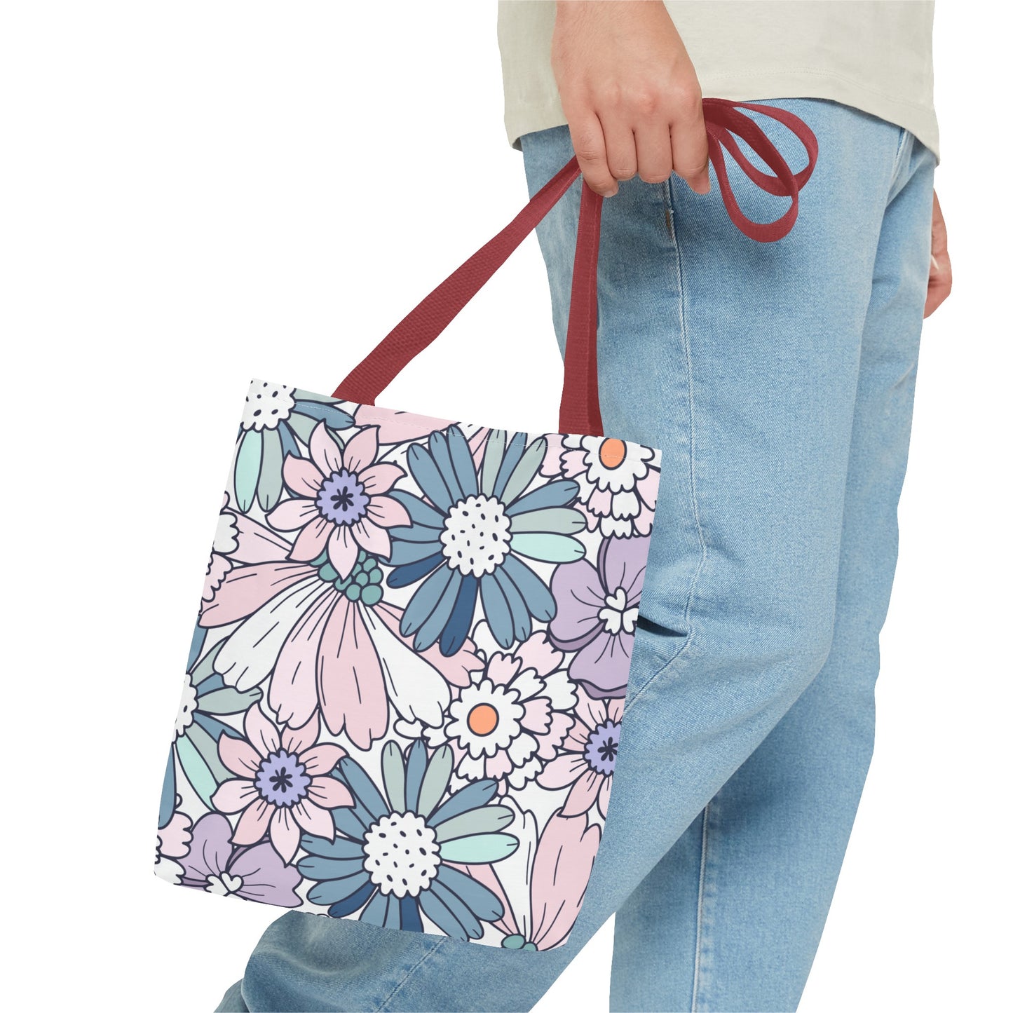 Vintage Floral Bloom Tote Bag