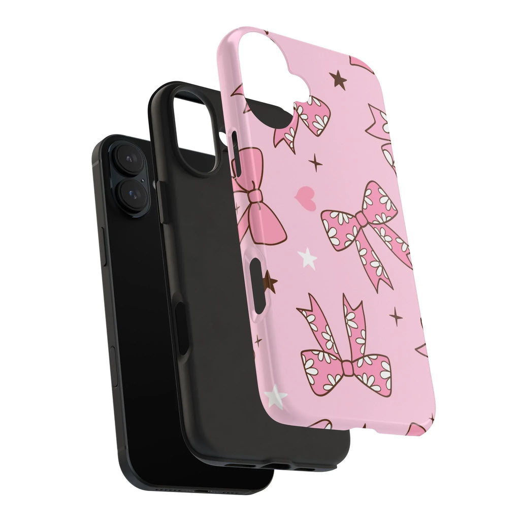 Pretty Pink Bows Phone Case (Apple & Android) - Pink Sweetheart