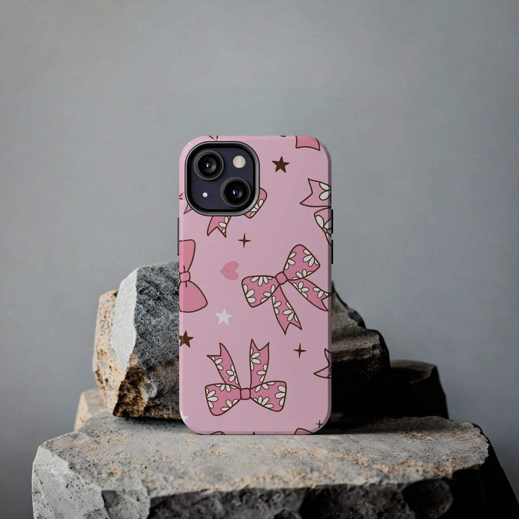 Pretty Pink Bows Phone Case (Apple & Android) - Pink Sweetheart