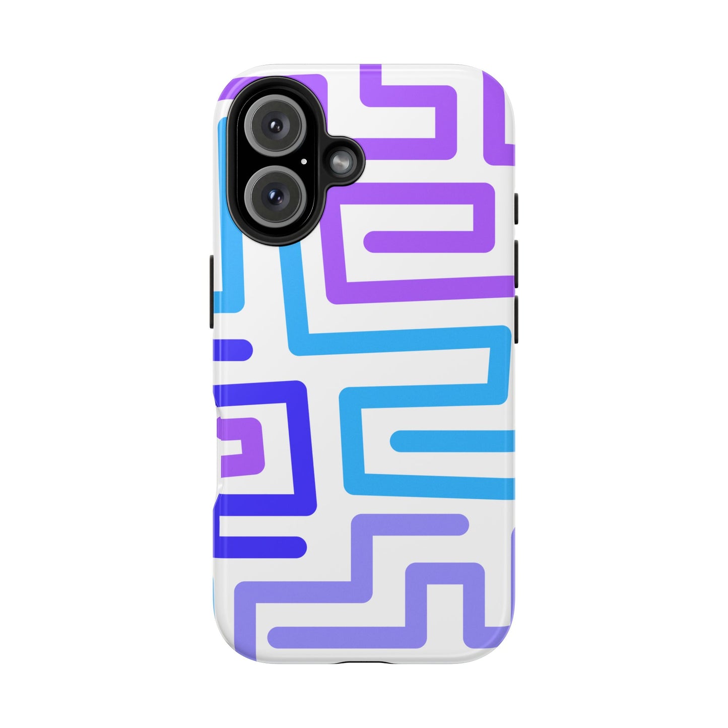 Abstract Neon Maze Phone Case