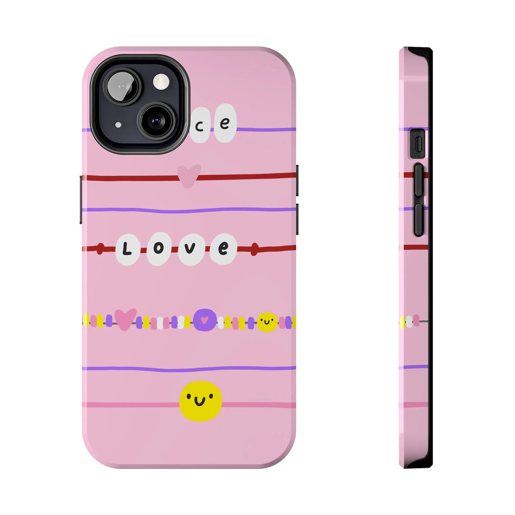 Bestie Bracelets Phone Case (Apple & Android) - Pink Sweetheart