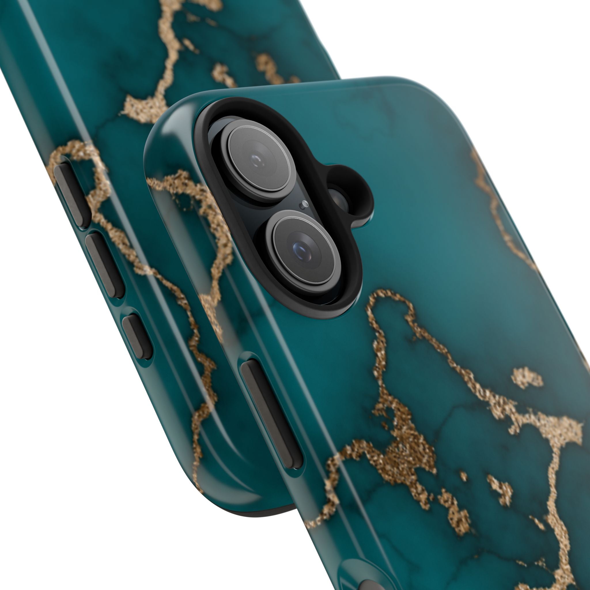 Green & Gold Marble Phone Case (Apple & Android)