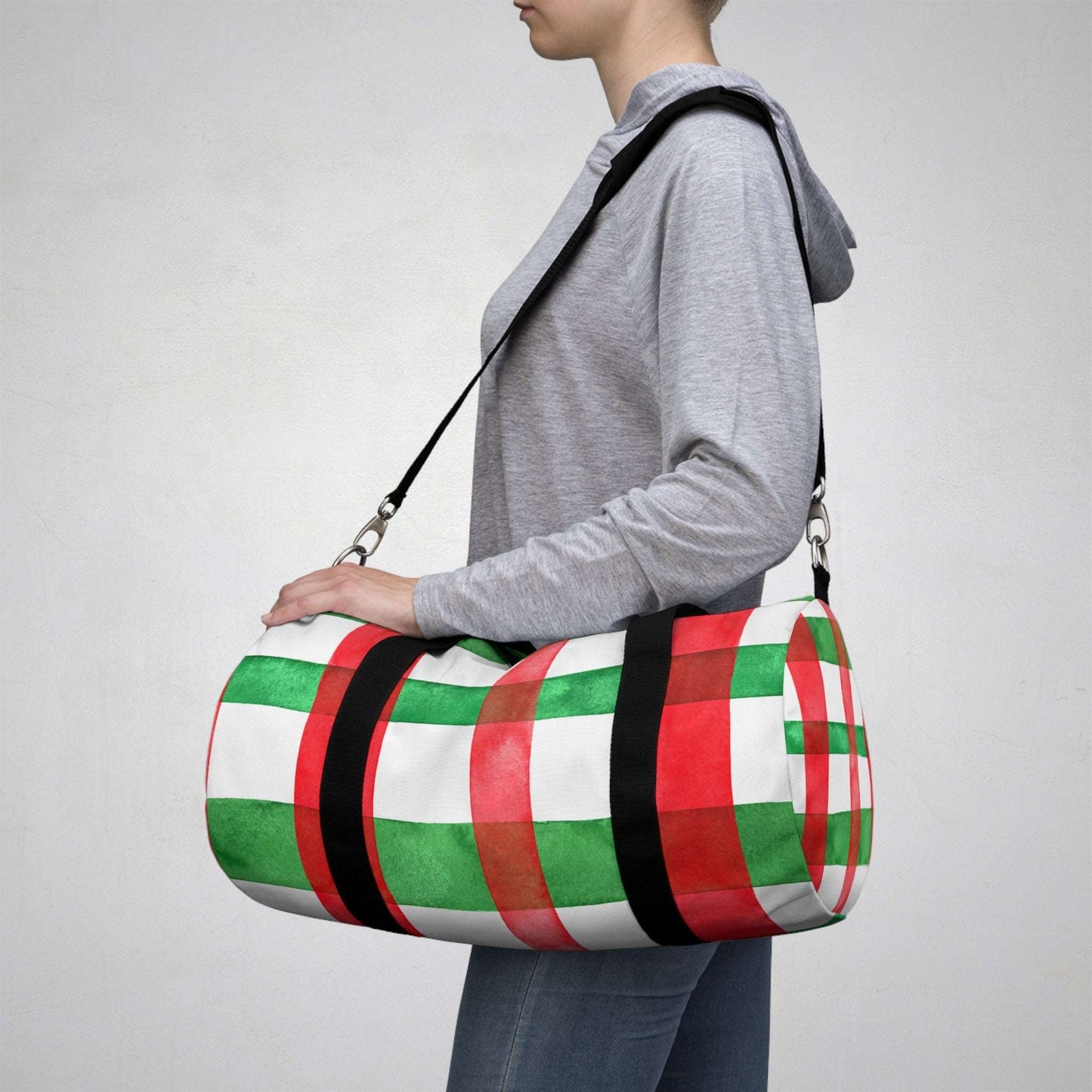 Christmas Wrapping Paper Duffel Bag