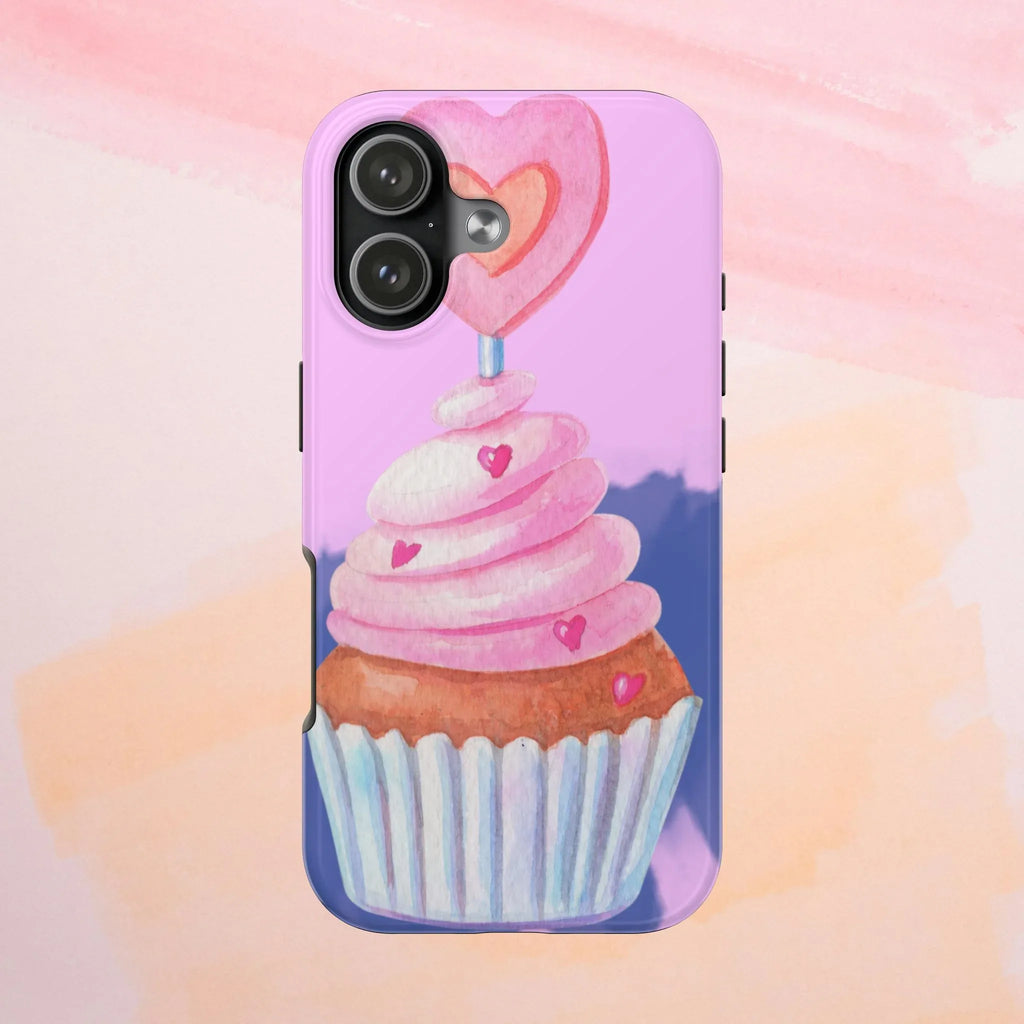 Cutie Cupcake Phone Case (Apple & Android) - Pink Sweetheart
