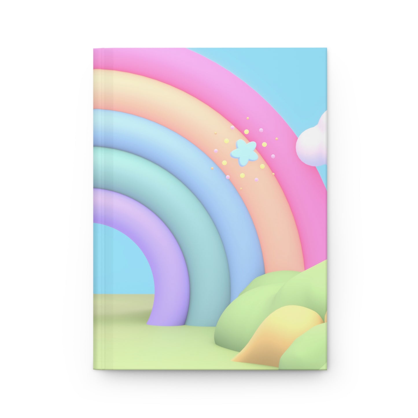 Cuaderno mate de tapa dura Rainbow Cuteness 