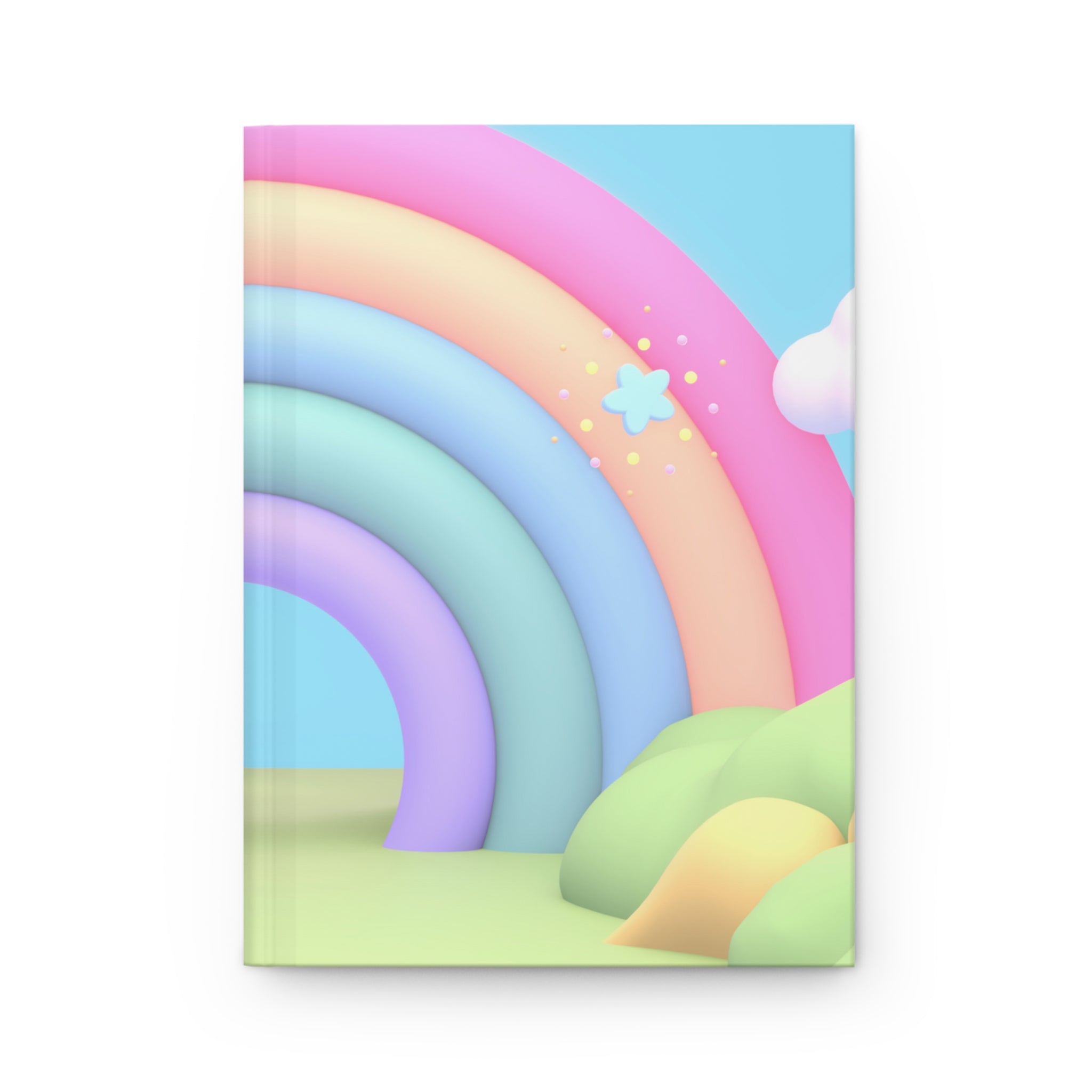 Rainbow Cuteness Hardcover Matte Journal