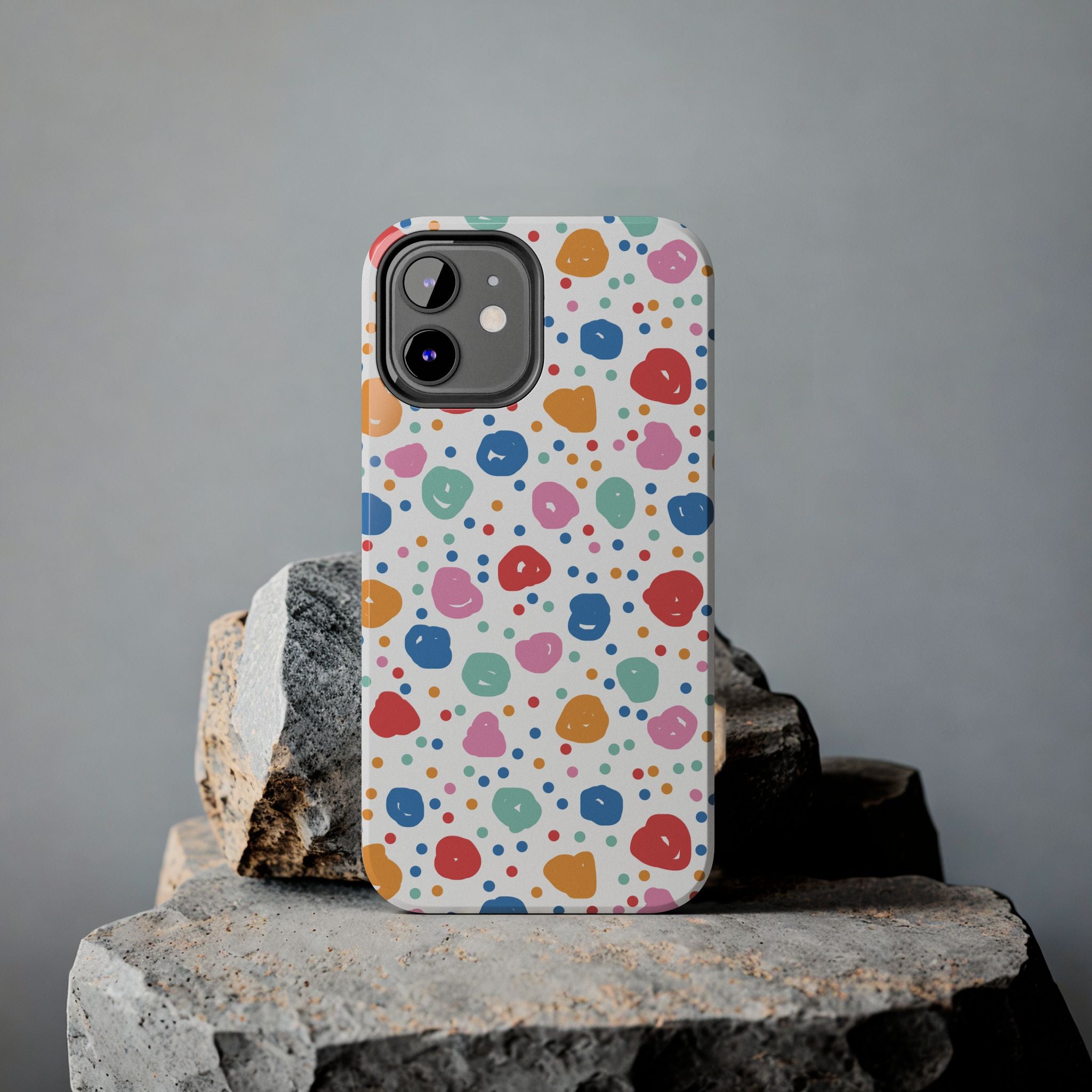 Seamless Hand Drawn Polka Phone Case (Apple & Android)