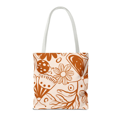 Autumn Butterfly Floral Tote Bag