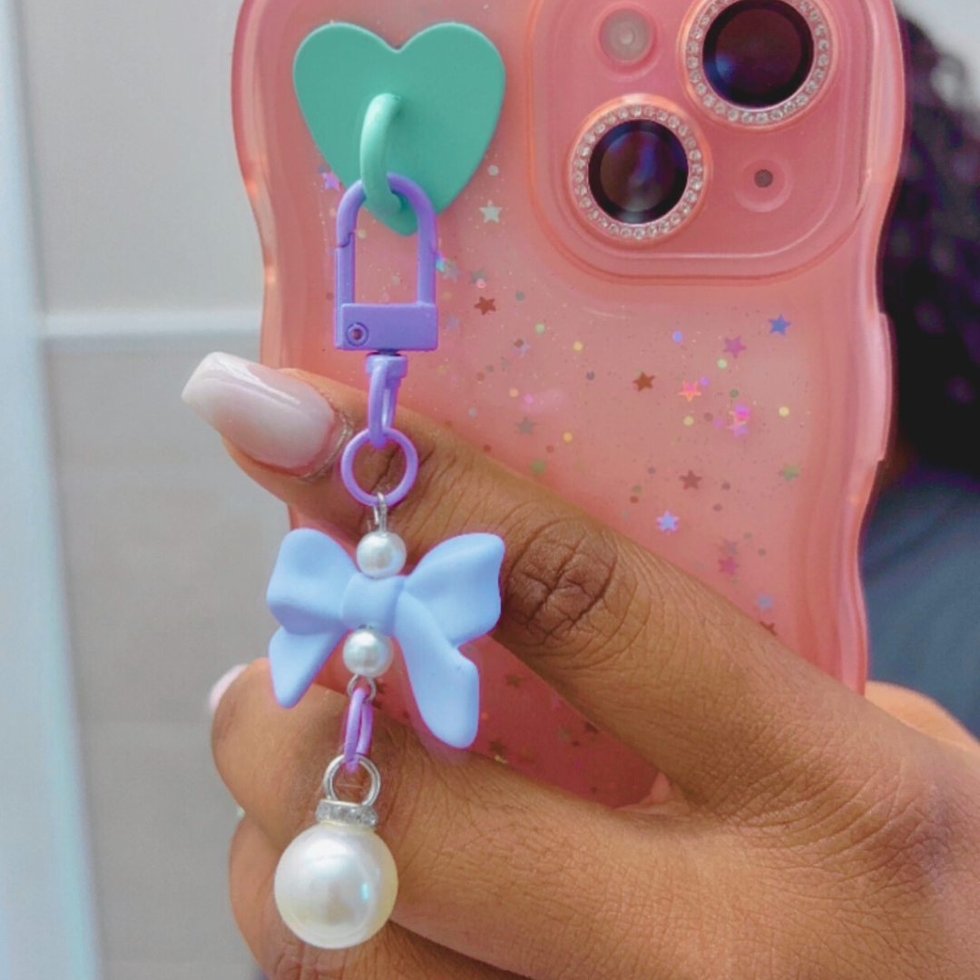 Elegant Bow & Pearl Charm Accessory