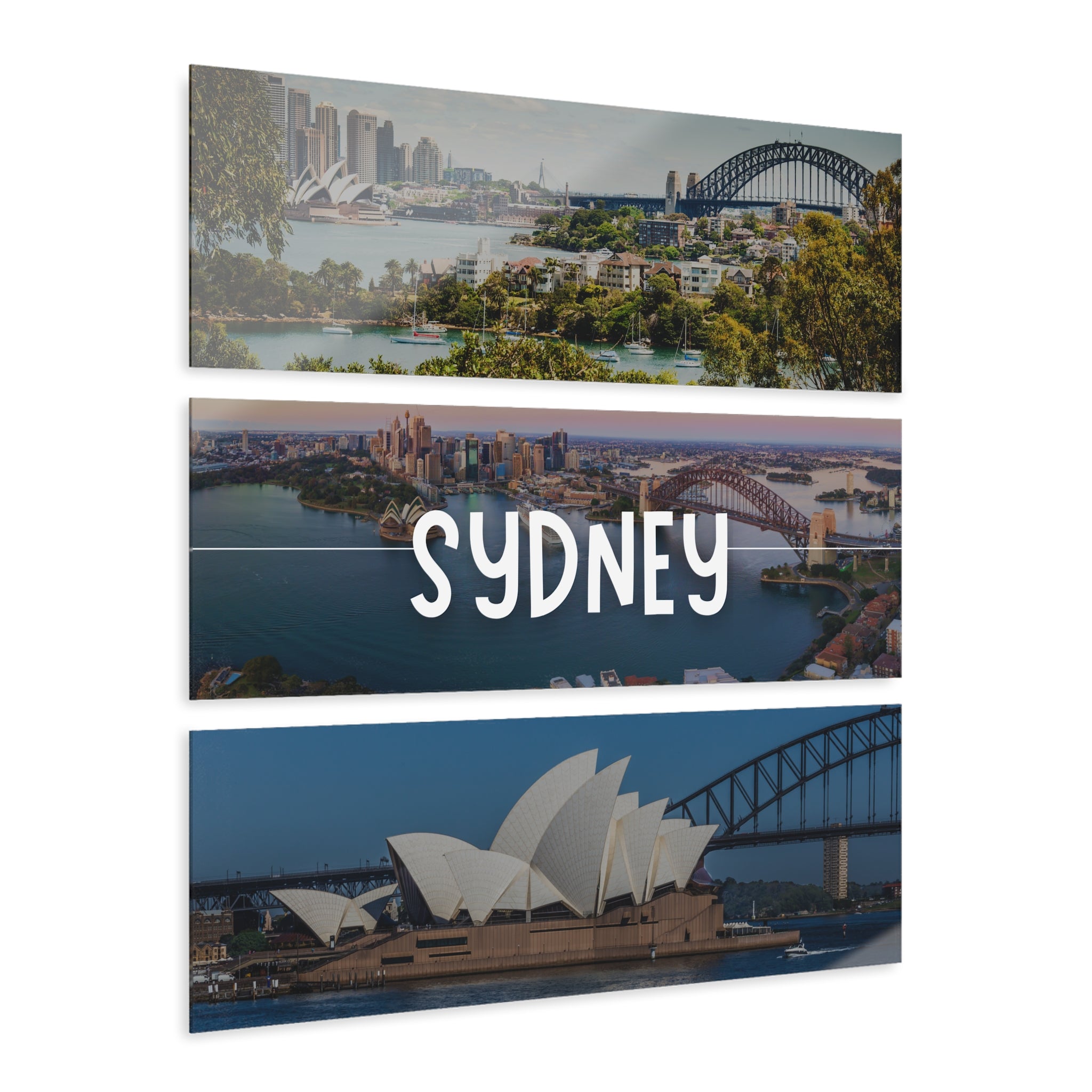 Sydney Skyline Acrylic Prints (Triptych)