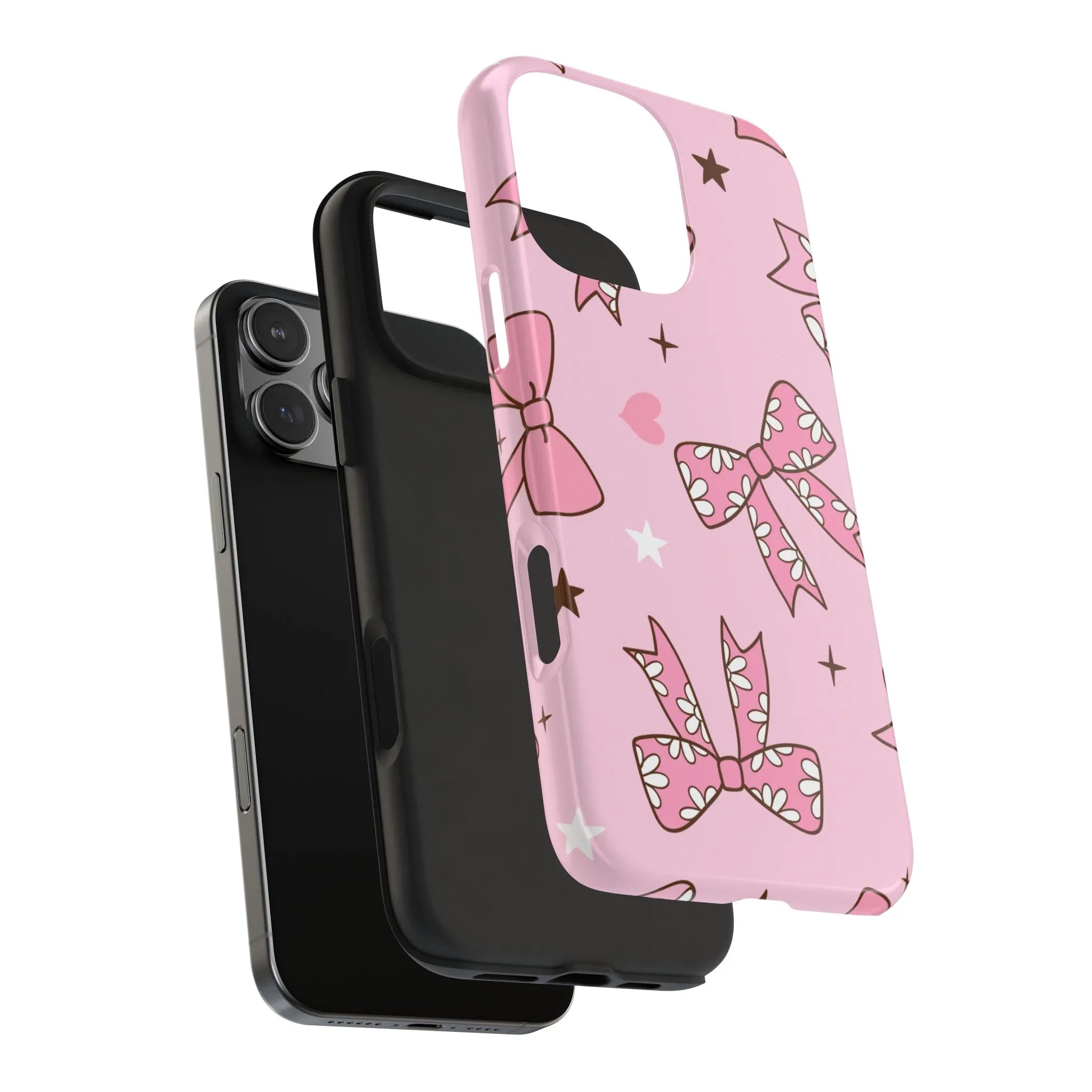 Pretty Pink Bows Phone Case (Apple & Android) - Pink Sweetheart