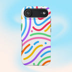 Rainbow Swirls Phone Case (Apple & Android) - Pink Sweetheart