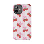 Strawberry Cherries Phone Case (Apple & Android) - Pink Sweetheart