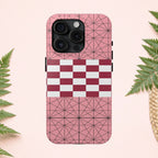 Geometric Kimono Tough Phone Case (Apple & Android) - Pink Sweetheart