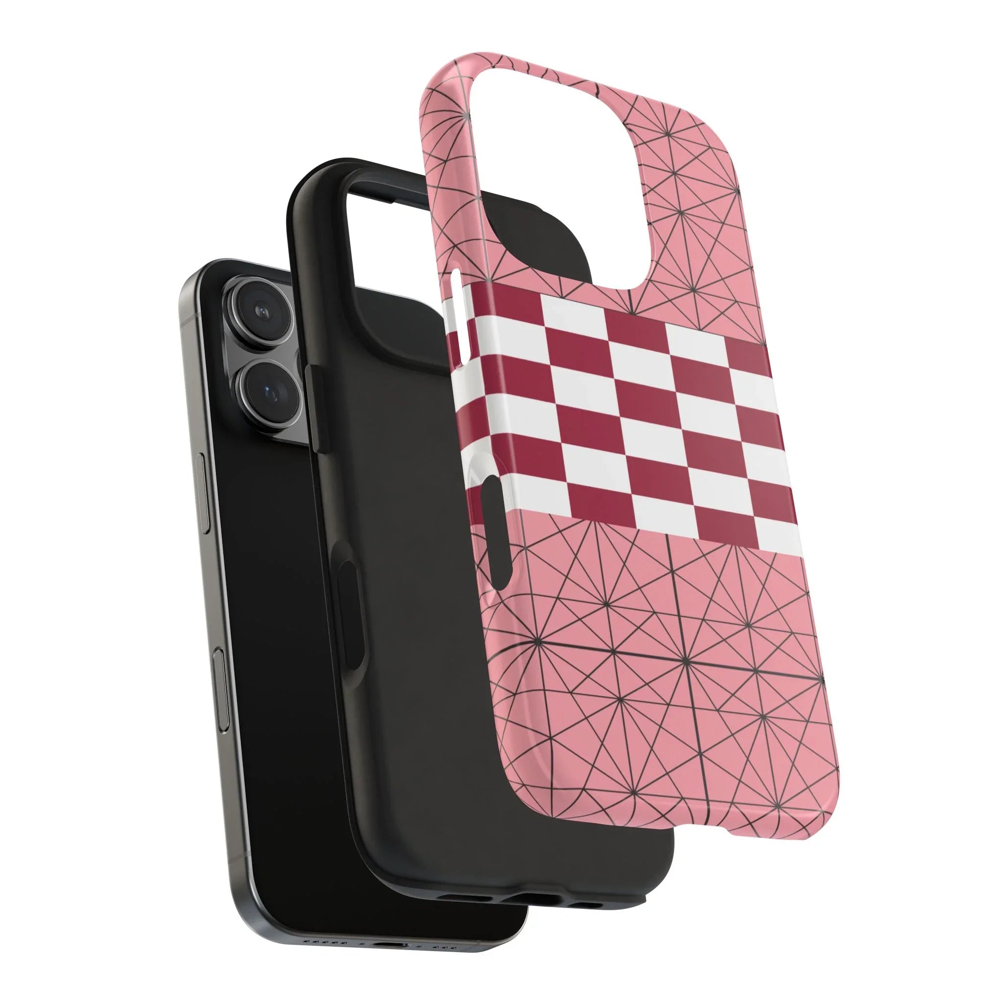 Geometric Kimono Tough Phone Case (Apple & Android) - Pink Sweetheart