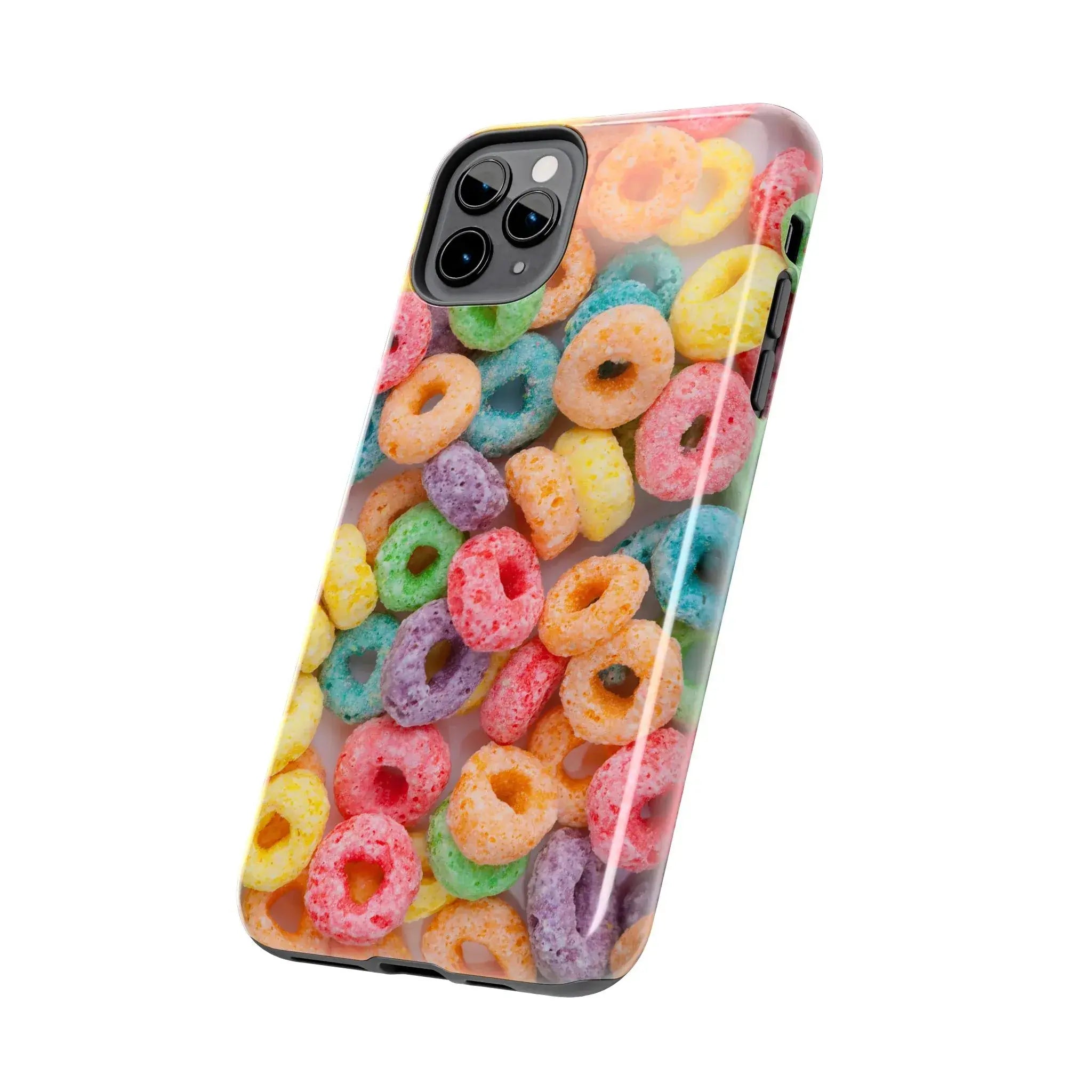 Morning Cereal Loops Phone Case (Apple & Android) - Pink Sweetheart