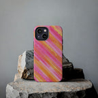Pink Lemon Stripes Phone Case (Apple & Android)