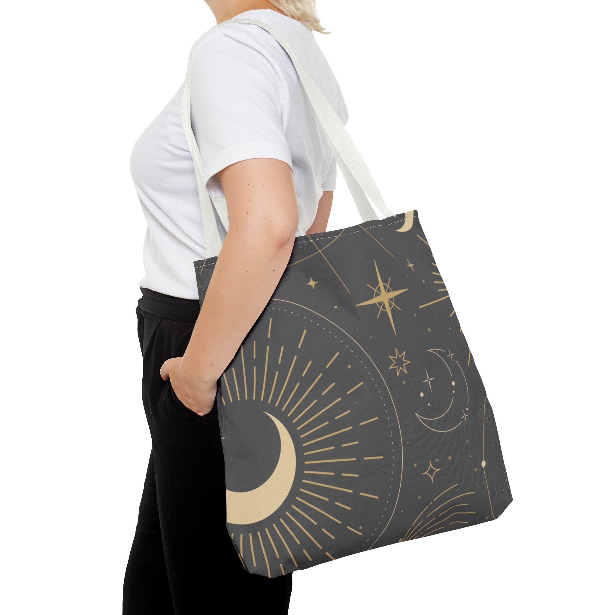 Sun & Moon Abstract Tote Bag