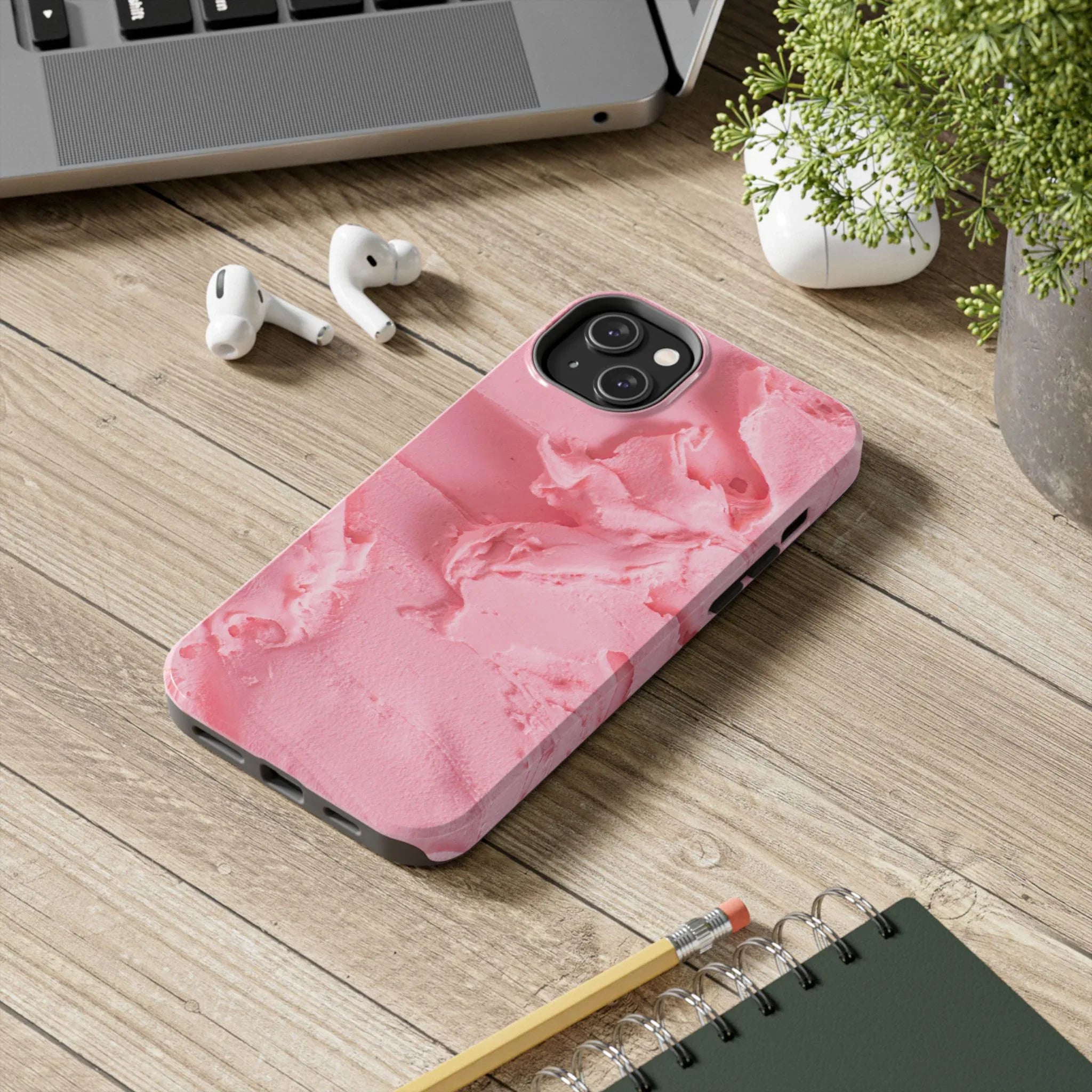 Yummy Pink Frosting Phone Case (Apple & Android) - Pink Sweetheart