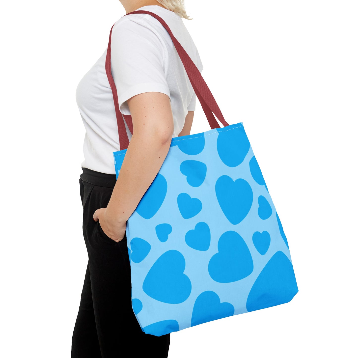 Blue Hearts Tote Bag