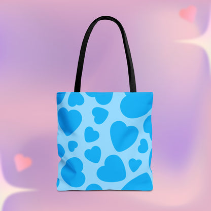 Blue Hearts Tote Bag