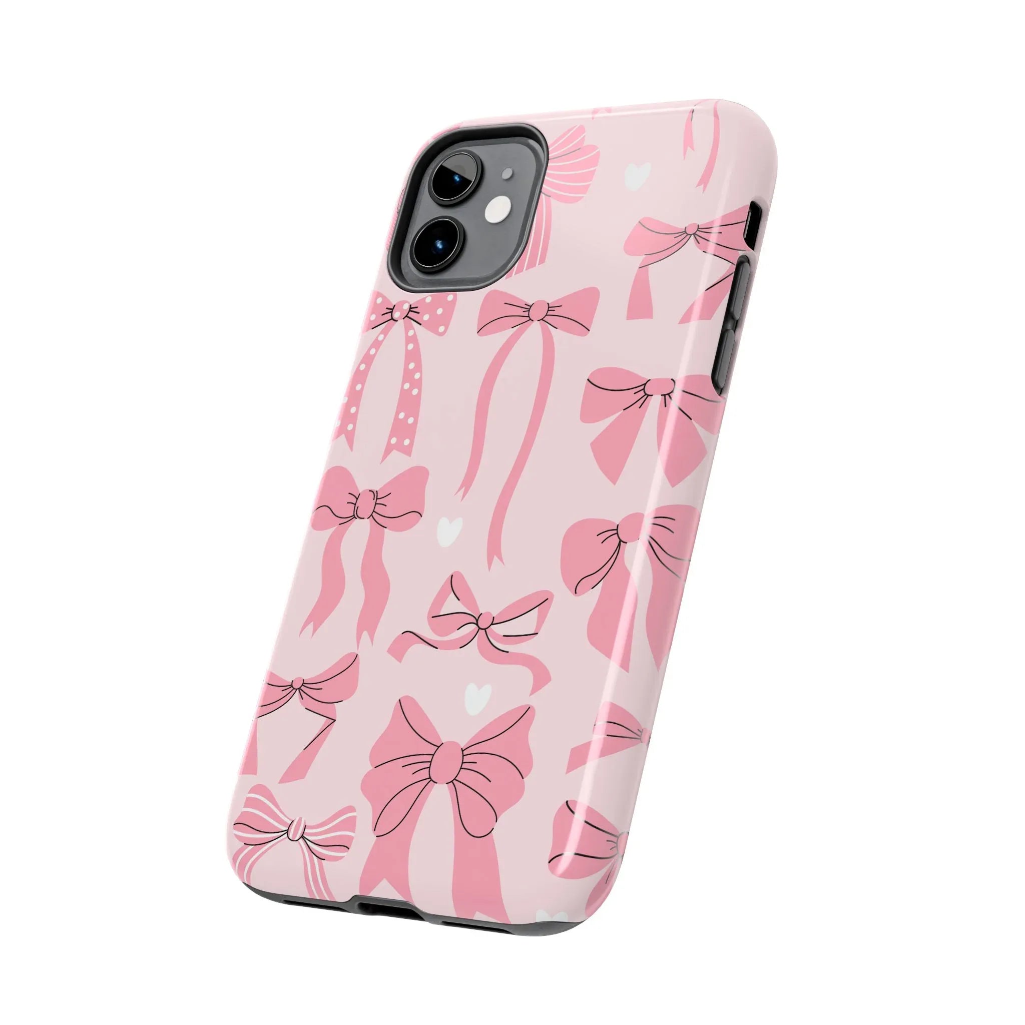 Pink Bow Ribbons Phone Case (Apple & Android) - Pink Sweetheart
