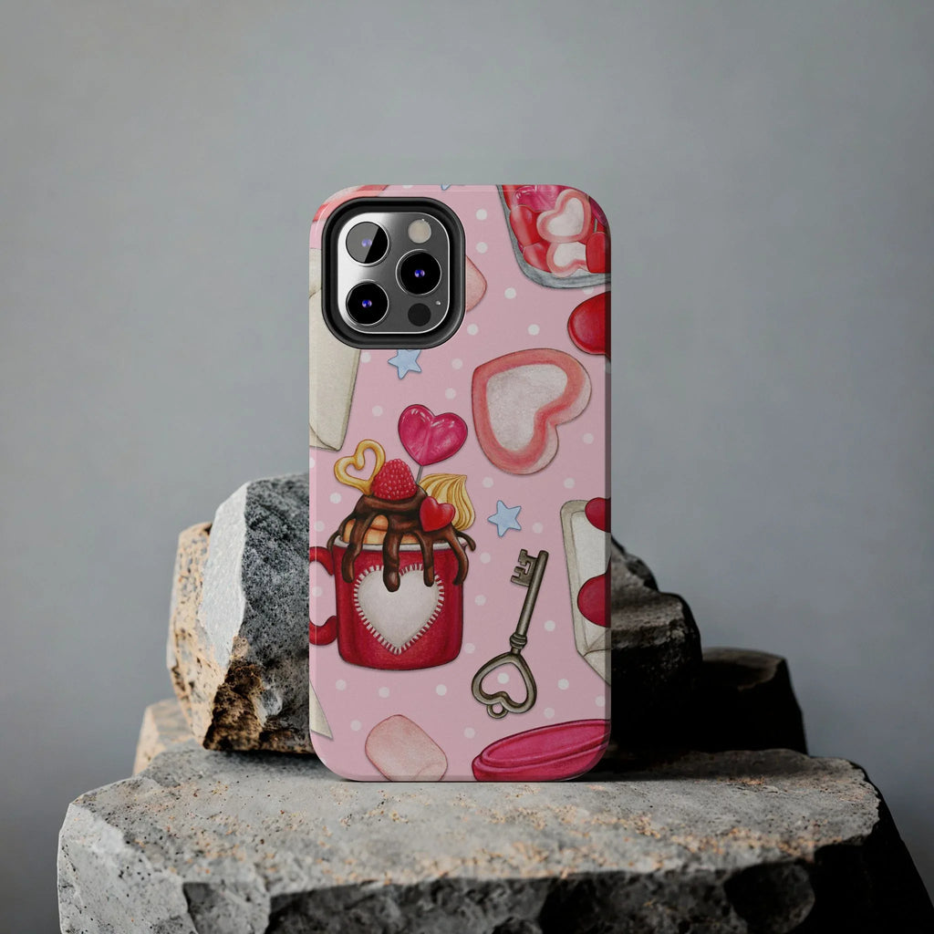 Goodies for My Sweetheart Phone Case (Apple & Android) - Pink Sweetheart