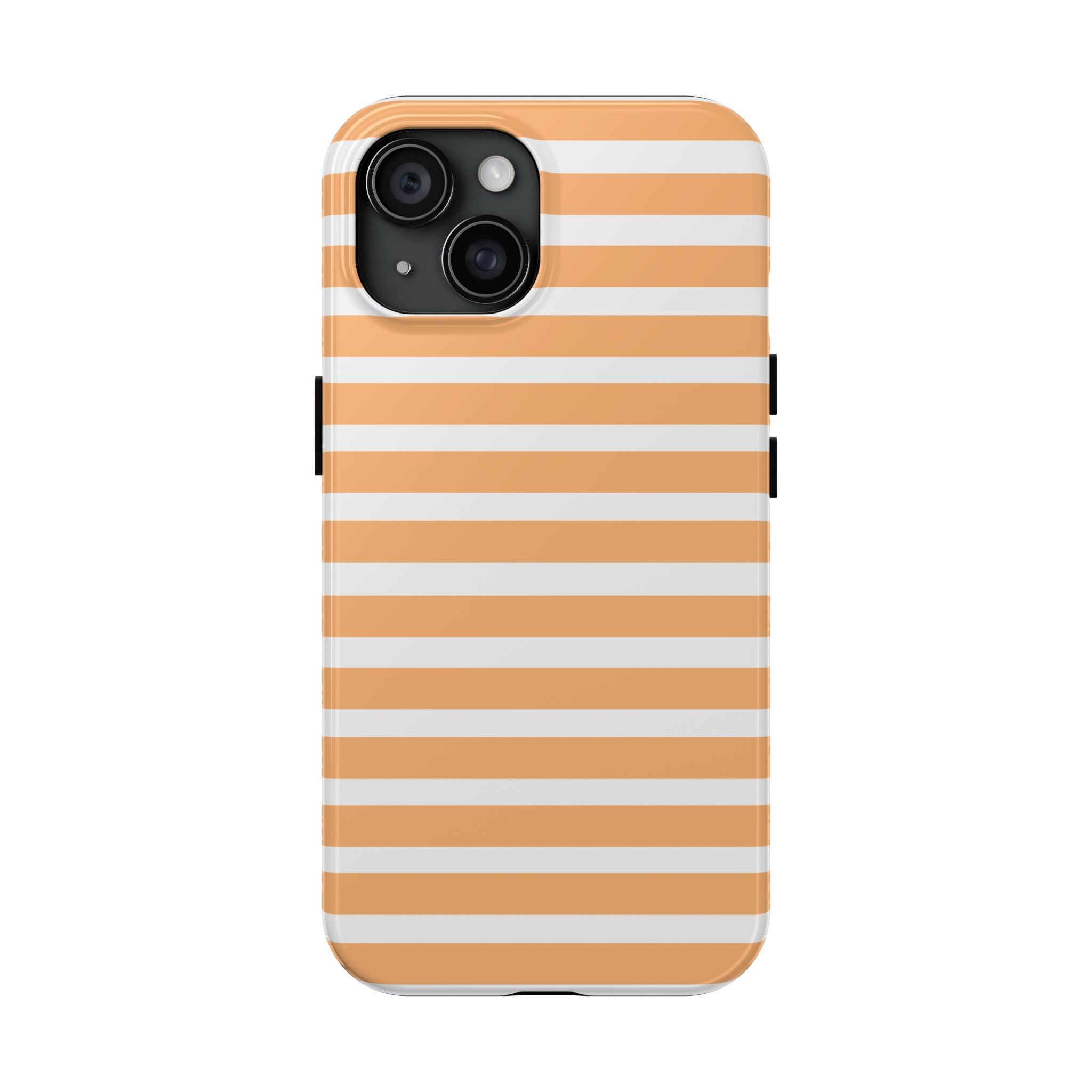 Orange Stripe Lines Phone Case (Apple & Android)