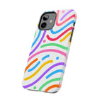 Rainbow Swirls Phone Case (Apple & Android) - Pink Sweetheart