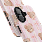 Cuddly Teddy Bear Phone Case (Apple & Android) - Pink Sweetheart