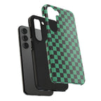 Checkered Kimono Tough Phone Case (Apple & Android) - Pink Sweetheart