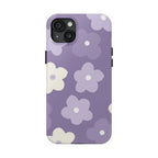 Pastel Purple Flowers Phone Case (Apple & Android) - Pink Sweetheart