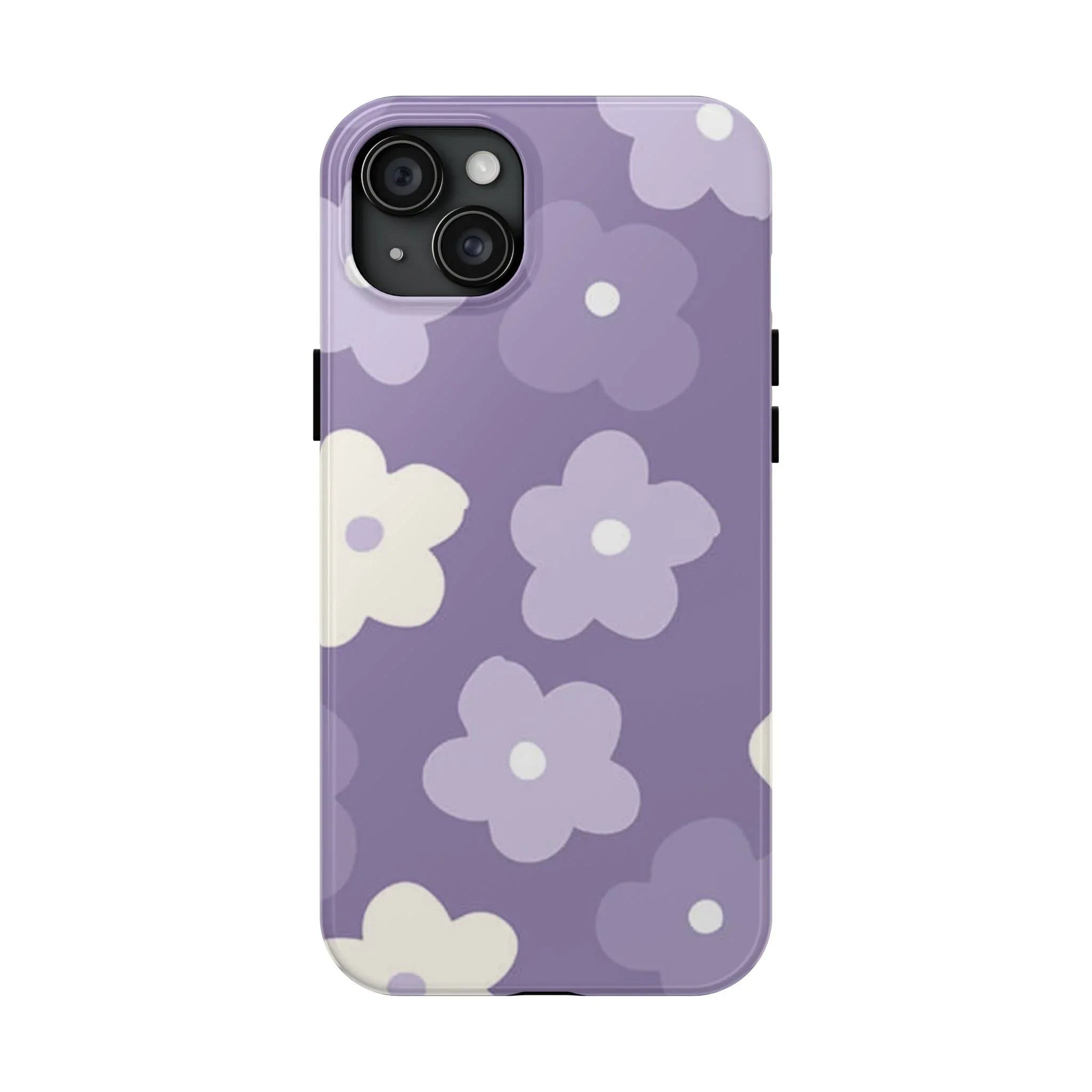 Pastel Purple Flowers Phone Case (Apple & Android) - Pink Sweetheart