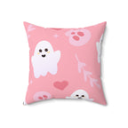 Pretty Pink Ghosts Square Pillow