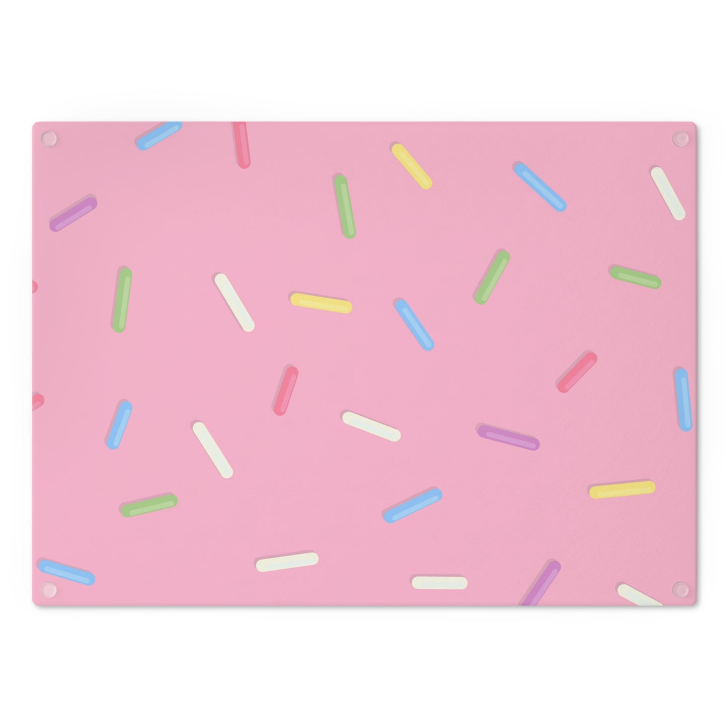 Sprinkles Glass Cutting Board