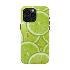 Green Citrus Lime Phone Case (Apple & Android) - Pink Sweetheart