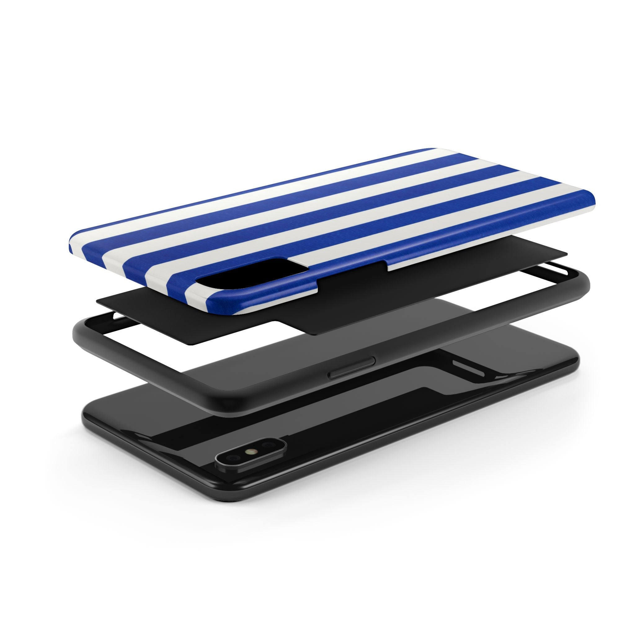 Blue & White Stripes Phone Case (Apple & Android)