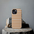 Orange Stripe Lines Phone Case (Apple & Android)