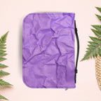 Wrinkled Purple Paper Book Cover