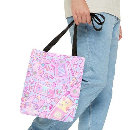 Pink Pastel Gamer Girl Tote Bag