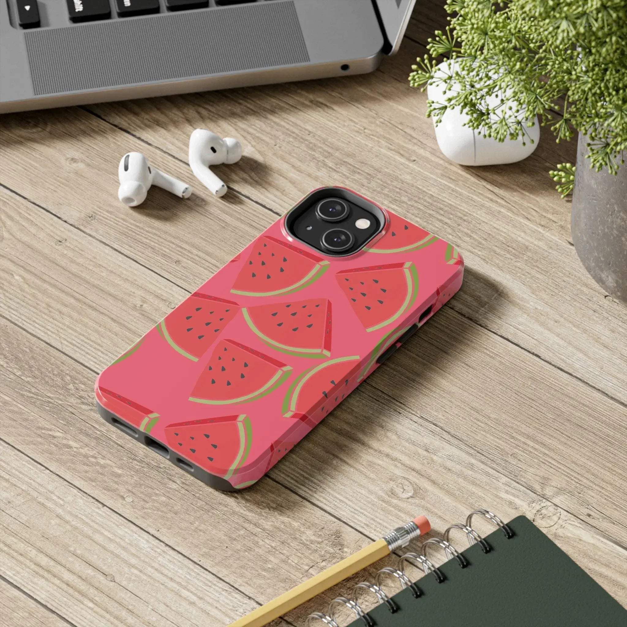 Watermelon Slices Phone Case (Apple & Android) - Pink Sweetheart