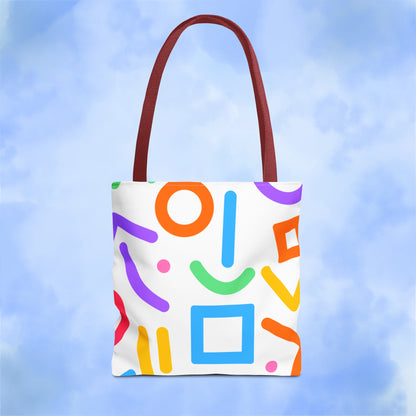 Colorful Doodle Shapes Tote Bag