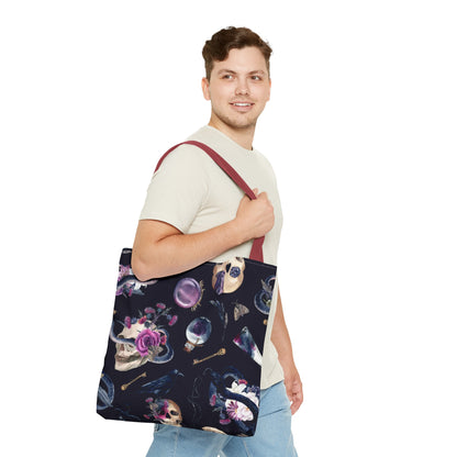 Gothic Floral Tote Bag