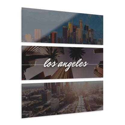 Los Angeles Skyline Acrylic Prints (Triptych)