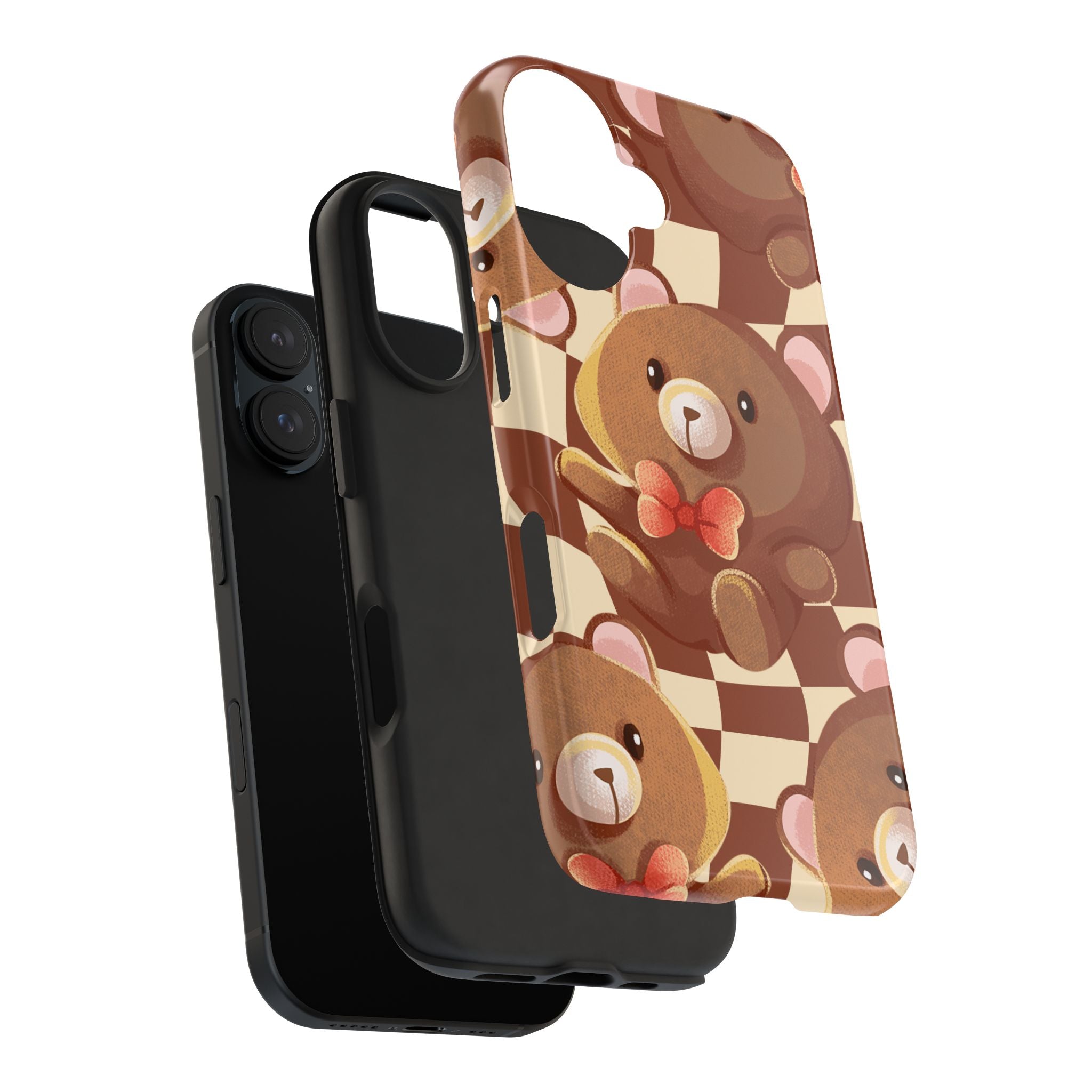 Retro Brown Bear Phone Case (Apple & Android)