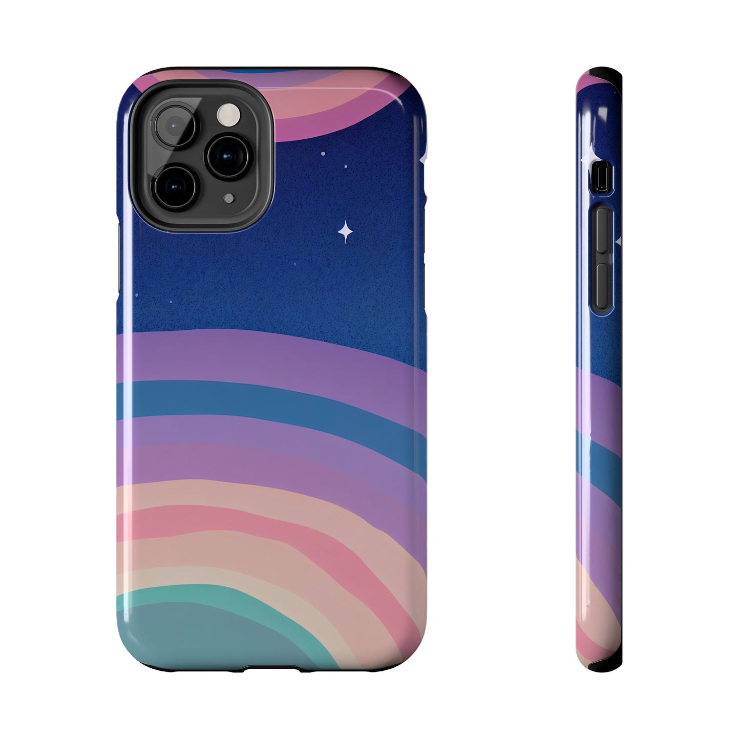 Midnight Rainbows Phone Case